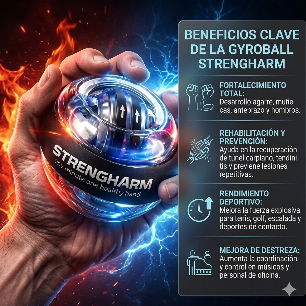 GYROBALL STRENGHARM® FORTALECE TU AGARRE